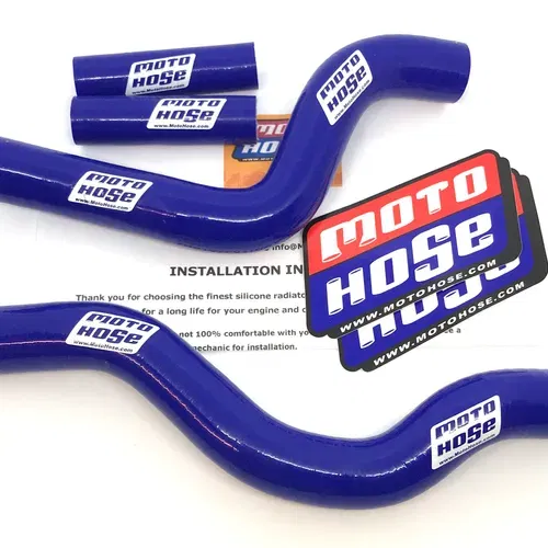 Suzuki RM250 2001-2008 Silicone Radiator Hose Blue 23-43B