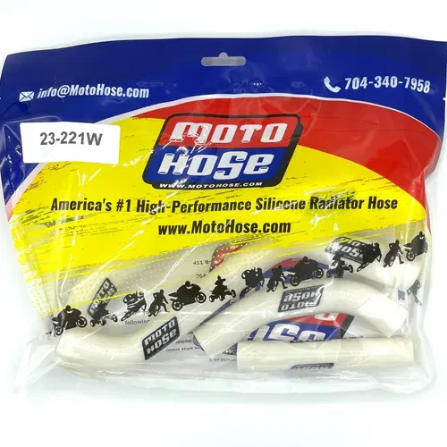 Yam YZ250FX 2020-2023 Silicone Radiator Hose White 23-221W