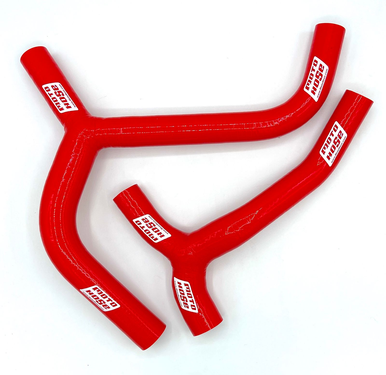 RK-5586 RO-3760　リリー KX450 X SR 2019-2023 Silicone Y Radiator Hose Red 23-318YR