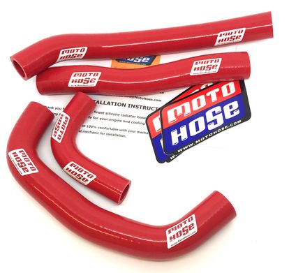 Honda CRF450R 2017-2021 Silicone Radiator Hose Red 23-128R