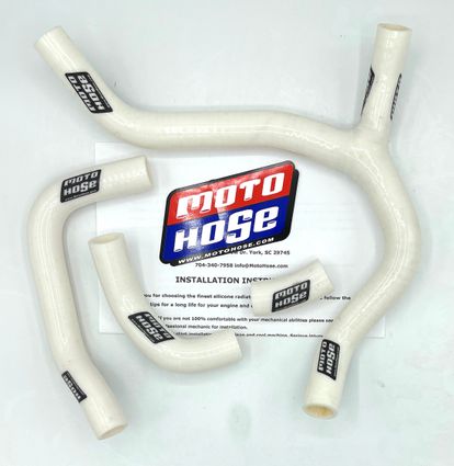 CRF450R 2013-2014 Silicone Y Radiator Hose White 23-115YW