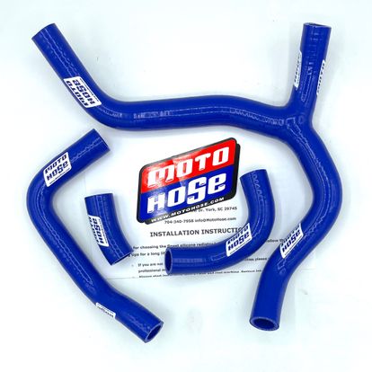 CRF450R 2013-2014 Silicone Y Radiator Hose Blue 23-115YB