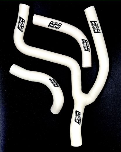 RMZ450 2008-14 High Flow Sil Y Radiator Hose White 23-49HFYW