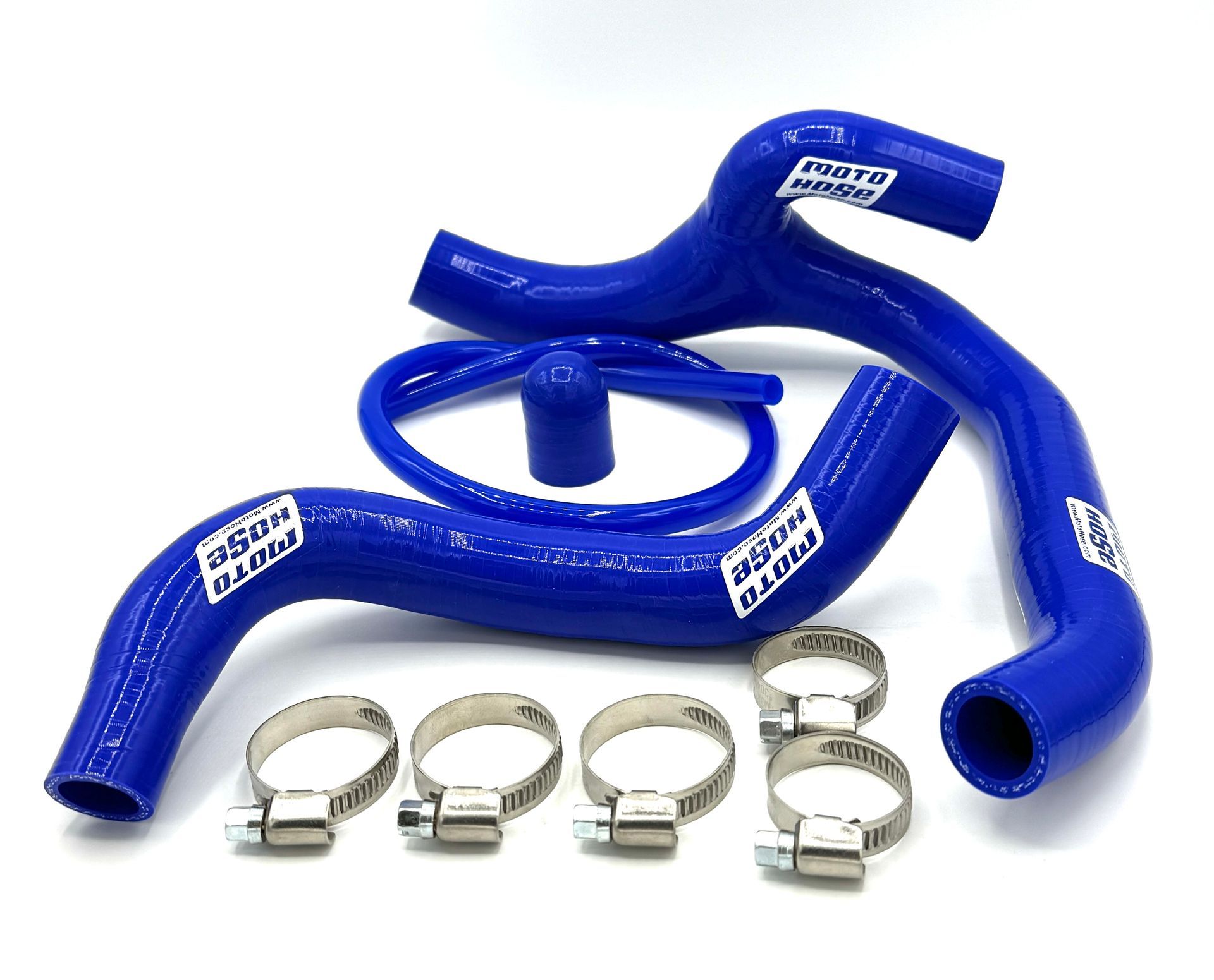 250/350 2022 - 2025 Works Silicone Y Radiator Hose BLUE 24-629YWB