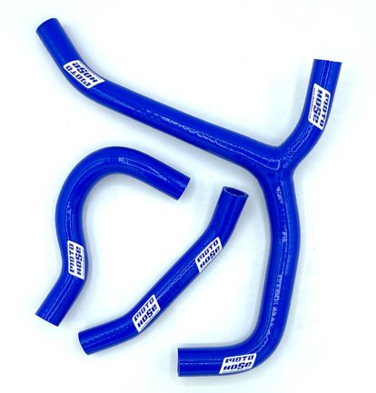Hon CRF250R 2016-2017 Silicone Y Radiator Hose Blue 23-118YB