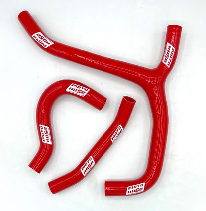 Hon CRF250R 2016-2017 Silicone Y Radiator Hose Red 23-118YR