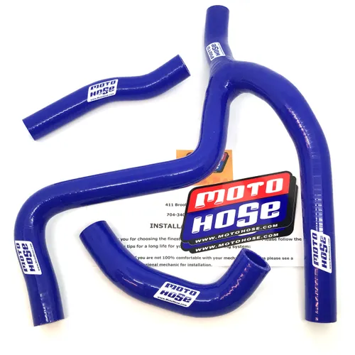 Suz RMZ250 2010-2012 Silicone Y Radiator Hose Blue 23-45YB