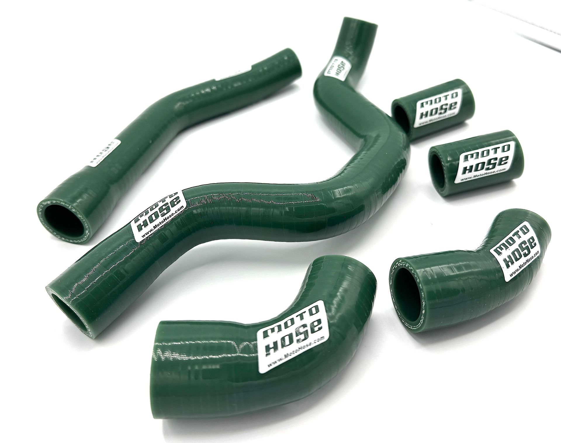 Triumph TF250-X 2024-2025 Silicone Radiator Hose Kit RACE GREEN 23-703RG