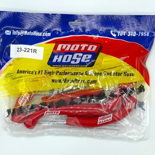 Yam WR250F 2020-2023 Silicone Radiator Hose Red 23-221R