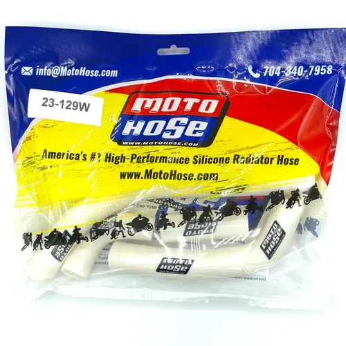 Honda CRF450R 2021-2025 Silicone Radiator Hose White 23-129W