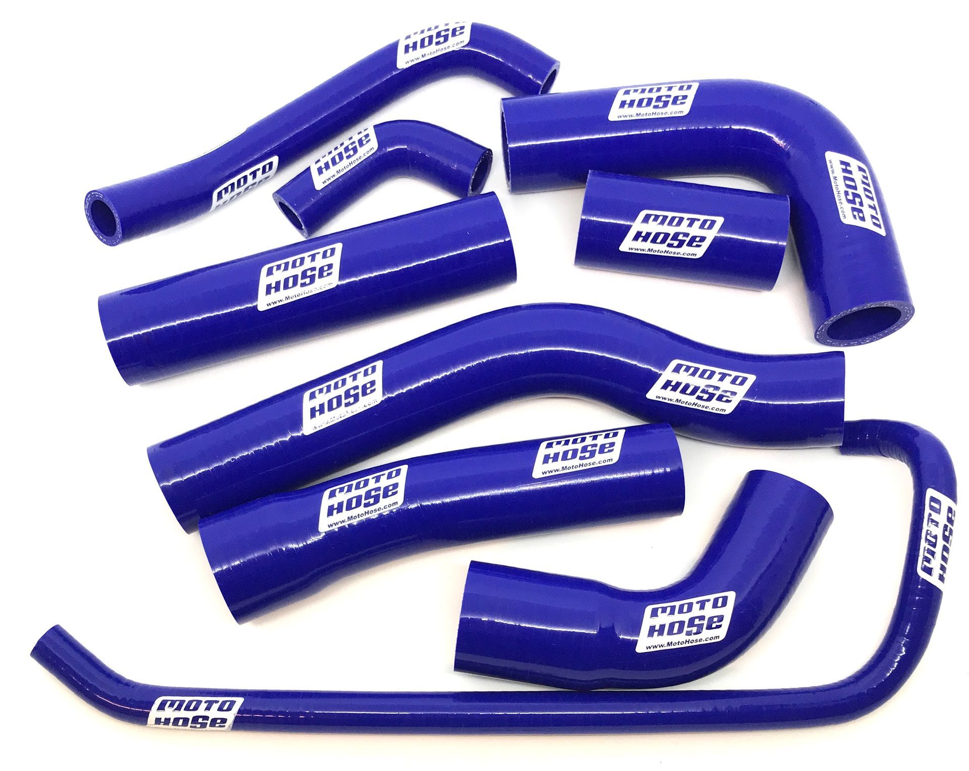 Yam YZF600 R6 2006-2025 Silicone Radiator Hose Blue 23-252B