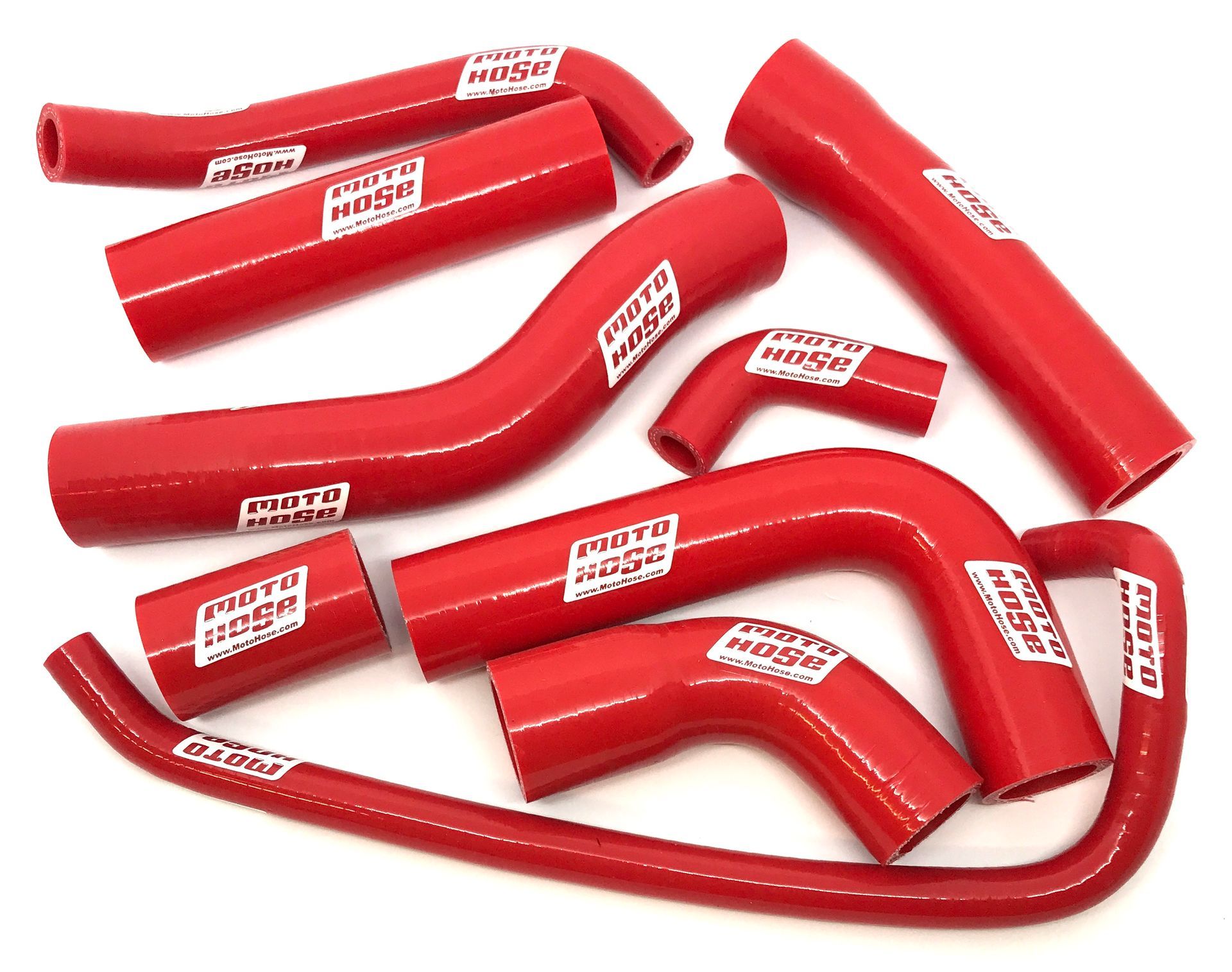 Yam YZF600 R6 2006-2025 Silicone Radiator Hose Red 23-252R