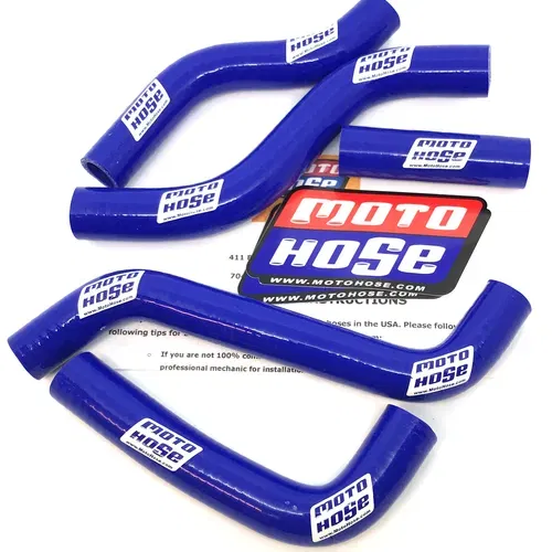Suzuki RMZ250 2007-2009 Silicone Radiator Hose Blue 23-44B
