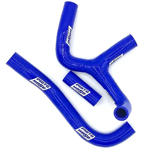 65 SX/TC/MC Blue Y Silicone Radiator Y Hose  23-64YB