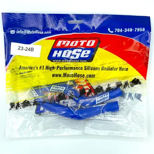 Silicone Radiator Hose Yamaha YZ65 2018 - 2026 Blue 23-24B 