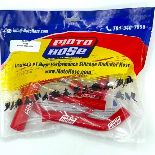 Yam YZ450 F/FX 2023-2026 WR450F 2024-2026 Premium Silicone Radiator Hose 24-222B