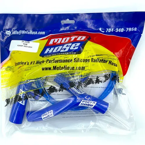 Yam YZ450 F/FX 2023-2026 WR450F 2024-2026 Premium Silicone Radiator Hose 24-222B