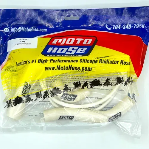 Yam YZ450 F/FX 2023-2026 WR450F 2024-2026 Premium Silicone Radiator Hose 24-222B