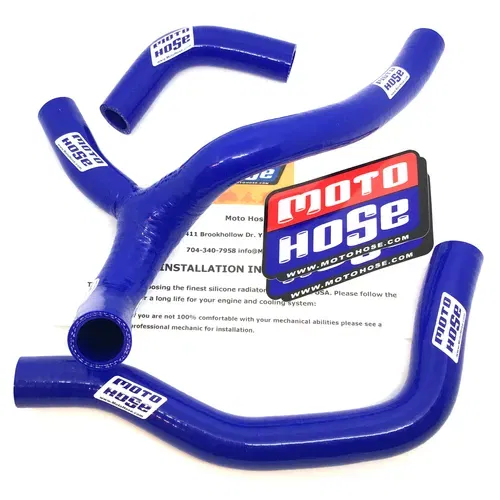 Hon CRF450R 2005-2008 Silicone Y Radiator Hose Blue 23-17YB