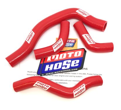 Honda CRF450X 2005-2017 Silicone Radiator Hose Red 23-111R