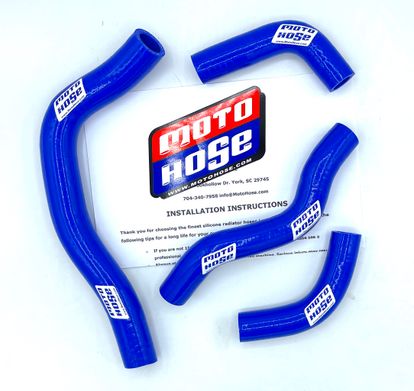 Honda CRF450X 2005-2017 Silicone Radiator Hose Blue 23-111B