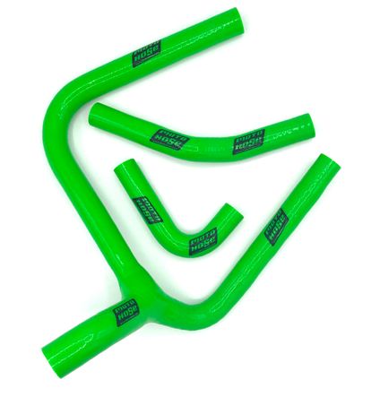 KX250F 2020 Silicone Y Radiator Hose Green 23-328YG