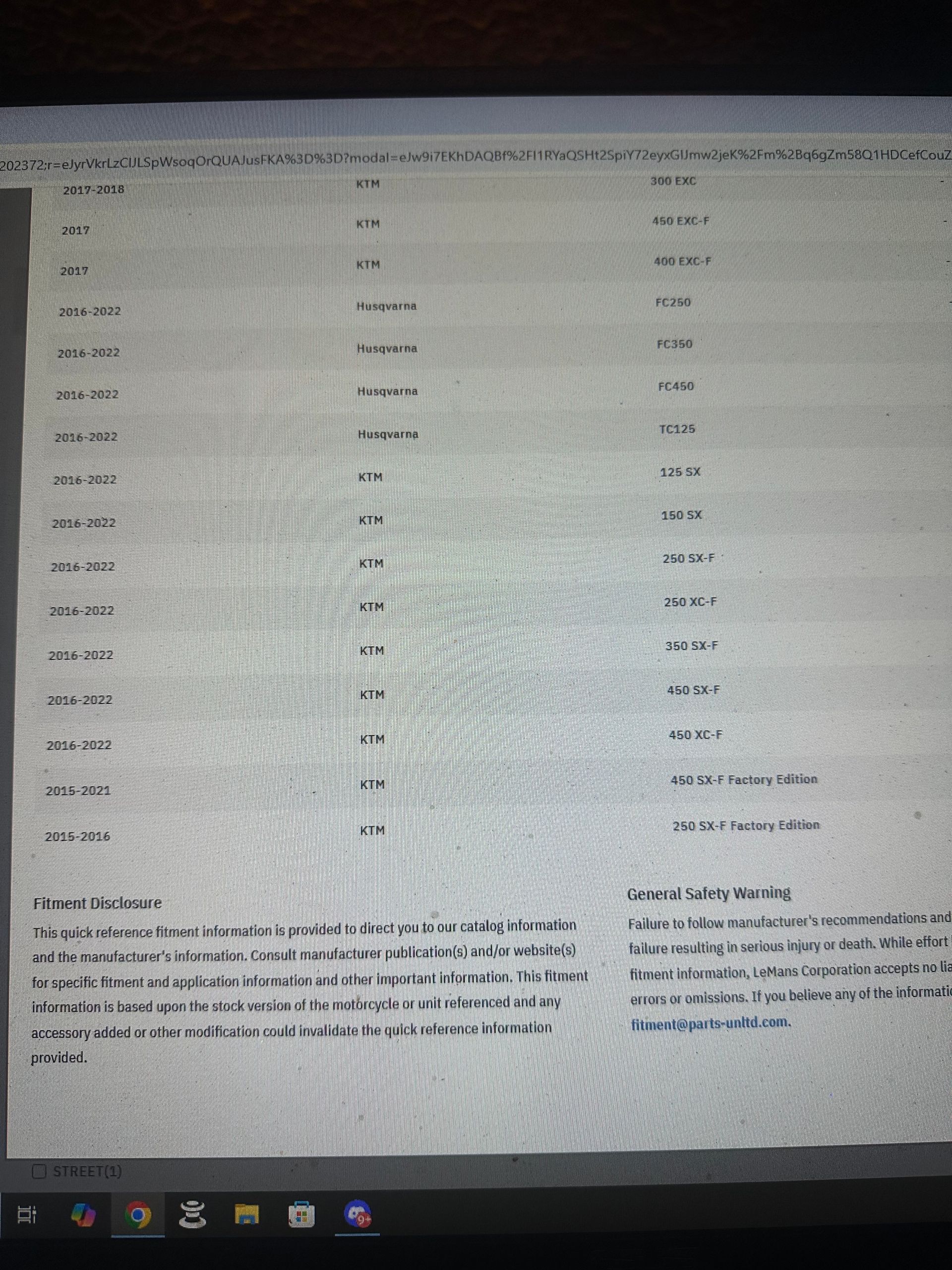 Moose Racing Titanium Pegs Ktm/husky/gasgas