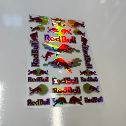 Holographic Red Bull Stickers