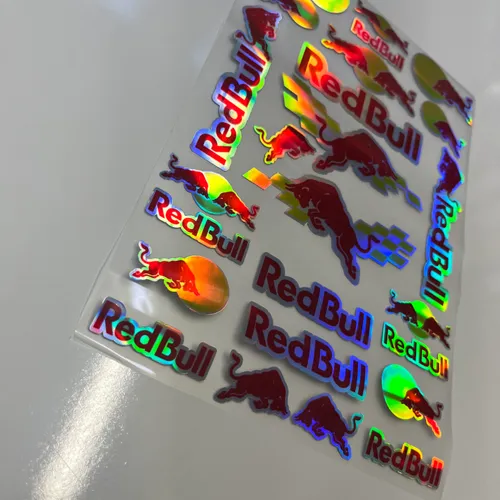 Holographic Red Bull Stickers