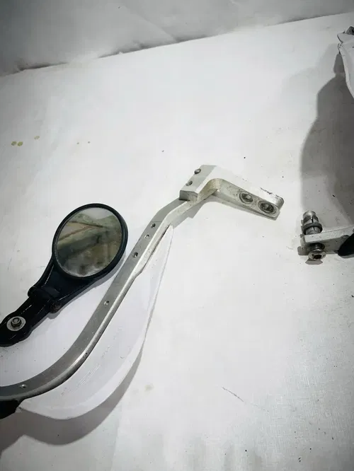 2008 Husqvarna TE250 TE 250 310 450 - Cyra Handguards/Barkbusters White W/Mirror