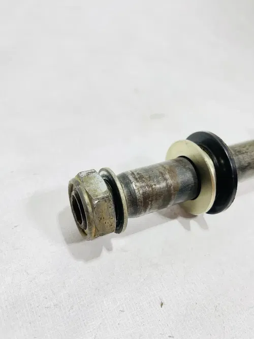 Kawasaki KX250F - Stock Rear Wheel Axle Spindle Bolt w/ Spacers -2012 KX 250 OEM