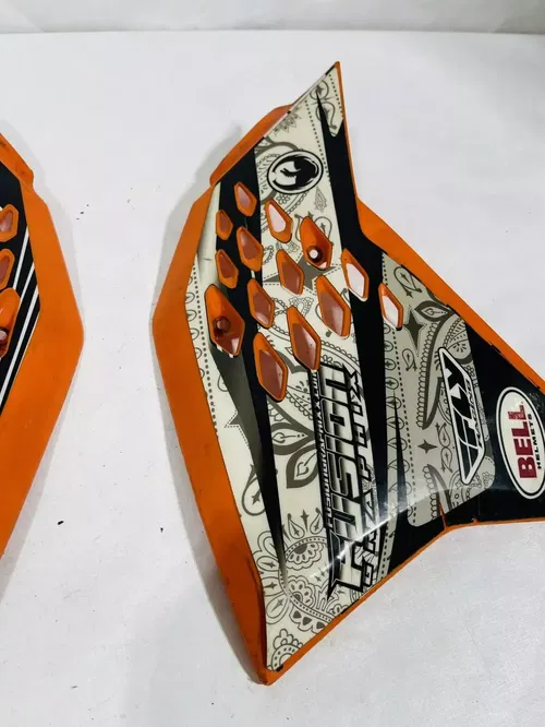 2012 Ktm SX65 Radiator Shroud Side Gas Tank Plastics Orange OEM 65 SX 2009-2015