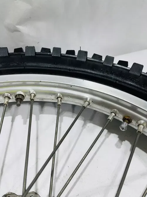 2006 Kawasaki KX250F KX450F OEM Stock Front Wheel Tire Complete 21x1.60 Silver