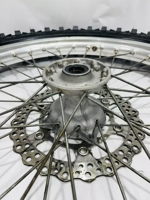2006 Kawasaki KX250F KX450F OEM Stock Front Wheel Tire Complete 21x1.60 Silver