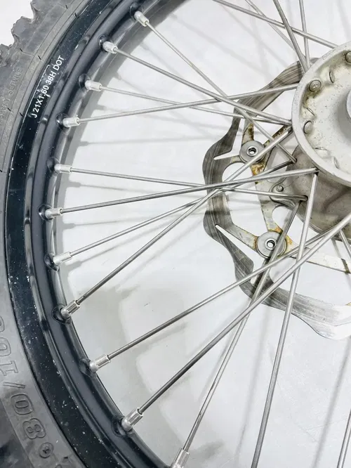 2013 KX250F KX450F PRO WHEEL Front Wheel Hub Rim Spokes Tire 21x1.60 *SMALL DENT