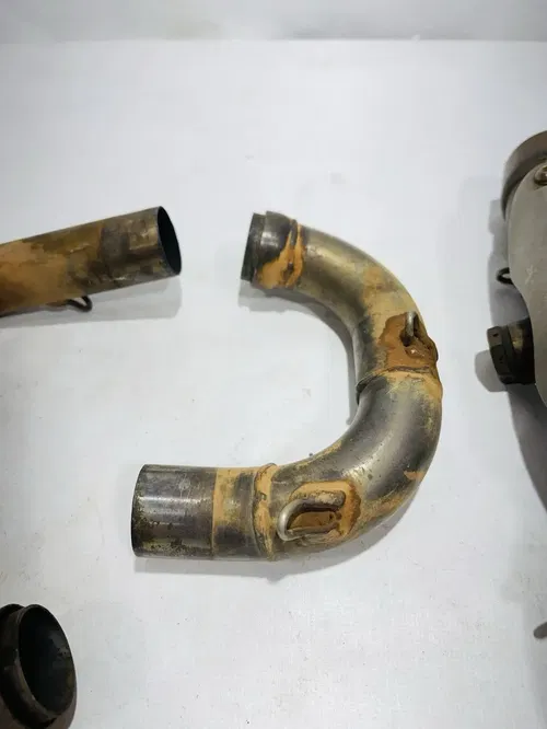 2008 - 2010 Husqvarna TE 250 TE250 - OEM Stock Exhaust Header Pipe W/ Heatshield