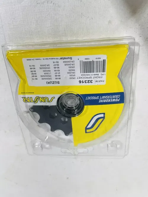 SUNSTAR 32316 16T Steel Countershaft Front Sprocket For Suzuki DR-Z400 2000-2018