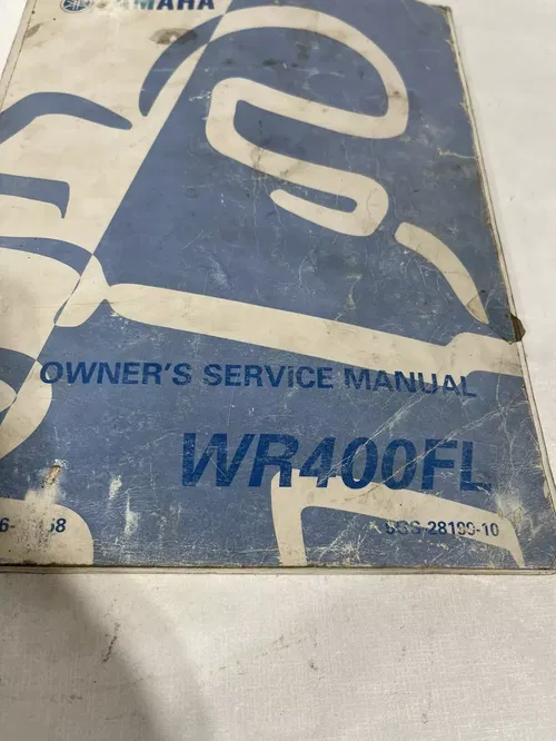 1999 Yamaha WR400F Manual Review Tecnical Service Workshop Wr 400 WR400 F