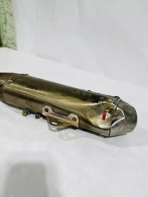 2006 WR250F WR 250F FMF MUFFLER EXHAUST SILENCER SLIP ON PIPE (DENTED BUT WORKS)
