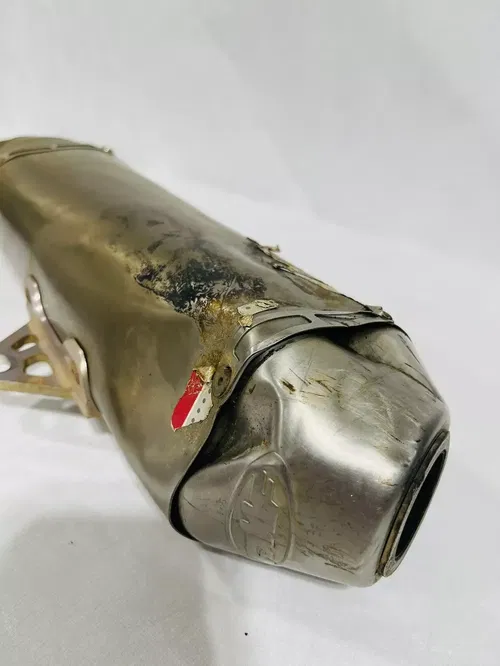 2006 WR250F WR 250F FMF MUFFLER EXHAUST SILENCER SLIP ON PIPE (DENTED BUT WORKS)