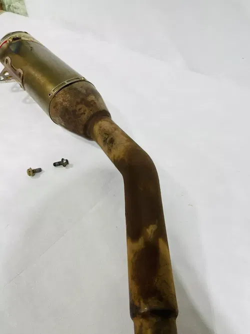 2006 WR250F WR 250F FMF MUFFLER EXHAUST SILENCER SLIP ON PIPE (DENTED BUT WORKS)