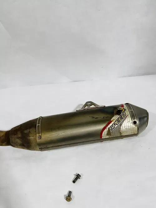 2006 WR250F WR 250F FMF MUFFLER EXHAUST SILENCER SLIP ON PIPE (DENTED BUT WORKS)