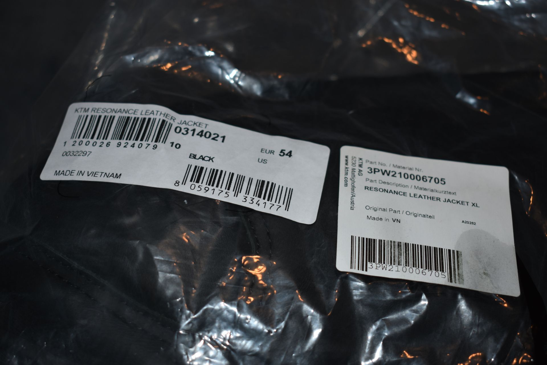 Alpinestars KTM PowerWear Resonance Leather Jacket Size US XL EU 54