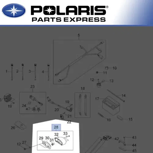 NEW GENUINE POLARIS PHOENIX 200 OUTLAW 50 RZR 170 TAILLIGHT ASSEMBLY OEM 0454722