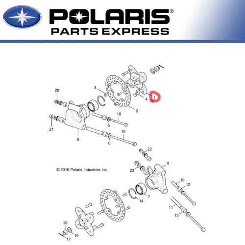 NEW POLARIS WHEEL HUB RZR GENERAL 900 1000 5141366-458 NEW OEM