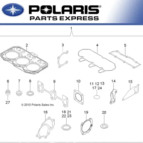 NEW GENUINE POLARIS GASKET KIT RANGER 900 DIESEL BRUTUS 3070314 NEW OEM