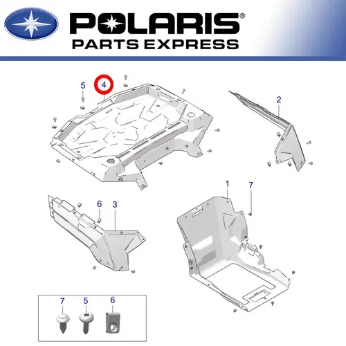 NEW GENUINE POLARIS 2017-2021 ACE 150 CARGO BOX REAR 5453286-070 OEM