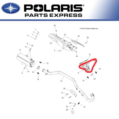 NEW 2007 2008 2009 POLARIS SPORTSMAN 700 800 X2 TOURING EXHAUST HEADER MANIFOLD