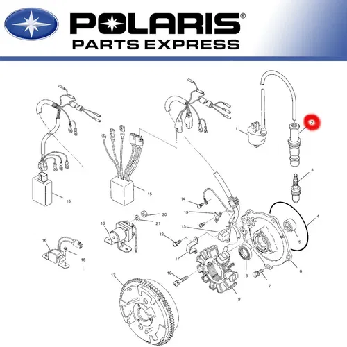 NEW GENUINE POLARIS SPORTSMAN 500 HAWKEYE SPARK PLUG CAP OEM 3084980