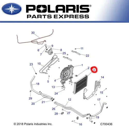 NEW GENUINE POLARIS RANGER 900 1000 XP RADIATOR ASM OEM 1240664